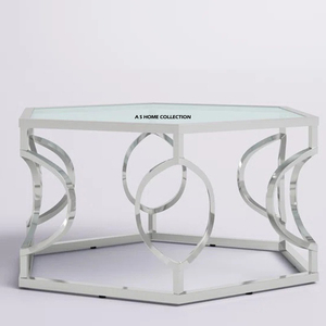 Fancy Style Coffee Table Living Room Modern Round Shaped Wholesale Rate Indian Supplier And Manufacturer Set Of 2 - Product Image 6