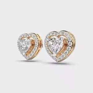Boucles d'oreilles pendantes en diamant véritable élégantes de qualité supérieure pour femmes, bijoux de mariage et de fête, cadeau disponible au meilleur prix du marché - Product Image 1