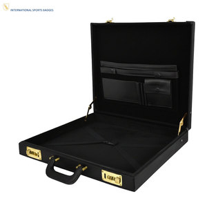 Estuche Rígido de Cuero para Regalia Masónica, Bordado, con Cuentas Magnéticas, Cosido, Personalizable, Ecológico, Duradero, Unisex - Product Image 2