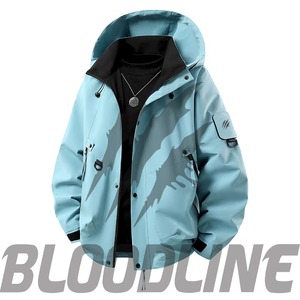 Chaqueta Bomber para Hombre BLOODLINE, Impermeable, Transpirable, Cortavientos, Formal de Invierno, Corte Regular, Exterior de Poliéster, Cierre de Cremallera - Product Image 4