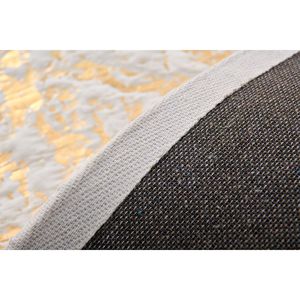 Di lusso bianco astratto oro dorato cincillà zona pelliccia sintetica Set macchina lavabile incluso - Product Image 6