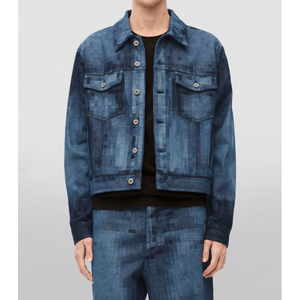2026 New High Quality Men's <b>Canvas</b> <b>Jacket</b> Custom Washed Blue Denim with Down Oem Designs Winter Season Woven Fabric with OEM - Product Image 5