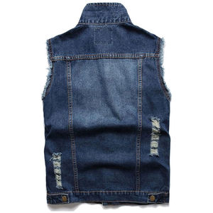 Factory-Made Plus Size Men's Winter Jeans Vest with Unique Design Breathable Casual Outer Wear Wholesale price cheap rate - Product Image 2