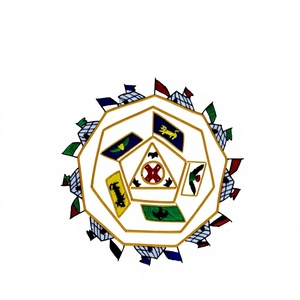 Embroidered Luxury Masonic Apron with <b>Gold</b> Trim Red Tassels Customized Printing Sew-On Badge with Safety Pin for Garment Use - Product Image 4
