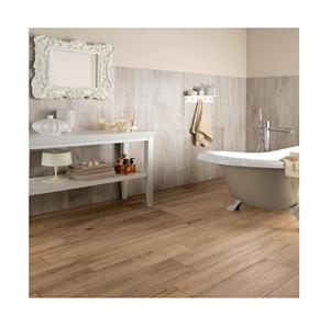 Carreaux de porcelaine en bois mat 200x1200mm pour sol et mur, antidérapants, surface en brique réfractaire chinoise avec finition grain de bois naturel - Product Image 3