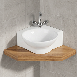 Modern White Round Ceramic Countertop Wash Basin Luxury Bathroom Vessel Sink Art Porcelain Lavabo Bowl - Product Image 6