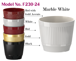 Maceta Alta Plegable F230-24-S para 7 Orquídeas Compatible con Bandeja de Ensamblaje Rápido F273 Acabado de Alto Brillo ZXing Garden - Product Image 5