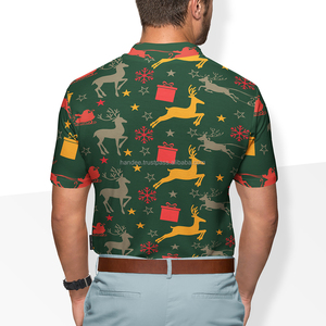 เสื้อยืดกีฬาผู้ชายแบบถัก สแปนเด็กซ์ รับทำโลโก้ เป็นมิตรกับสิ่งแวดล้อม สำหรับเสื้อคริสต์มาส เสื้อกอล์ฟ ลดราคาพิเศษ - Product Image 5