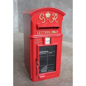 Boîte aux lettres de luxe VR Embelm rouge pour la décoration de jardin, technique de moulage à la main, en métal, boîte aux lettres de mariage personnalisée, prix d'usine - Product Image 5