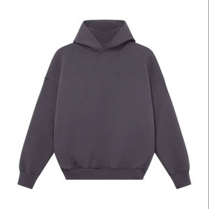 Premium 100% Cotton Men's <b>Hoodies</b> with Heavy Fabric 100% Cotton <b>String</b> Hoodie Customizable Pullover Blank Solid Cropped Boxy Fit - Product Image 2