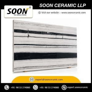 SOON CERAMIC - Losa Grande de Mármol Blanco Pulido Delmate-4, Ecológico, Diseño 3D, Decoración de Pared Moderna para Sala de Estar, Duradero - Product Image 4