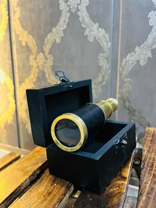 Telescopios de latón de alta calidad con caja de madera de estilo antiguo, telescopios artesanales en venta por exportadores. - Product Image 3