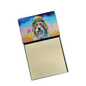 Hippie dawg มีหนวด, ที่ใส่กระดาษโน้ตสามารถเติมได้ด้วยตัวเองอุปกรณ์เสริมสำหรับโต๊ะและแผ่นจดบันทึกเปล่า - Product Image 1