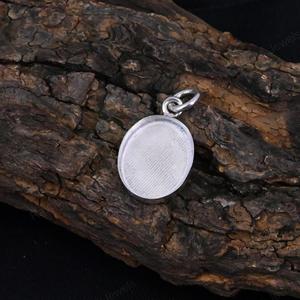 Handmade 925 Silver 14K Gold Plated 10x14mm Oval Blank Bezel Cup Setting Charm Pendant DIY Resin Ashes <b>Keepsake</b> Jewelry Findings - Product Image 5