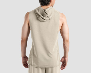 Camiseta Deportiva sin Mangas con Capucha para Hombre, Camiseta Deportiva para Gimnasio, Fitness y Entrenamiento, Camiseta sin Mangas para Hombre - Product Image 3
