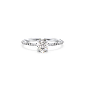 Bague solitaire REYES en argent sterling 925 de haute qualité avec moissanite de 0,99 carat pour femme, certifiée GRA, bijoux fins pour un usage quotidien - Product Image 2