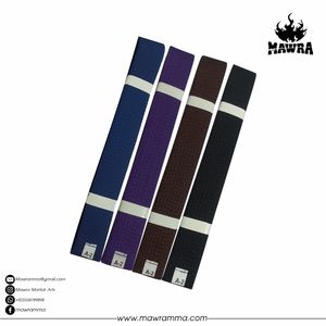 Cinturones de Artes Marciales MAWRA BJJ de Alta Calidad, Personalizados, Lisos, de Color, 100% Algodón, 210-400cm, Unisex PK - Product Image 4