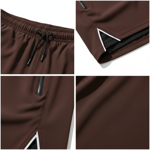 Shorts légers pour homme, avec poche zippée, pour course à pied et fitness, shorts personnalisés pour homme - Product Image 5