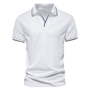 Una fábrica OEM crea camisetas polo personalizadas para hombre, 100% poliéster, con logotipo personalizado, para ropa deportiva de alto rendimiento, gimnasio y fitness. - Product Image 3