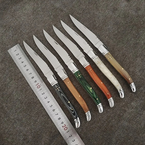 Damascus Steel Fruit Knife Solid Wood Handle Stainless Steel Kitchen Knife Portable Folding Cutting Knife Premium Household - Product Image 6