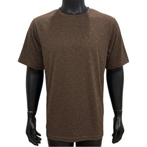 เสื้อยืดคอกลมแขนสั้นสีเทาสำหรับผู้ชาย ทรงปกติ สไตล์ลำลอง ผ้าเจอร์ซีย์คอตตอน 100% ระบายอากาศได้ดี น้ำหนัก 320 กรัม - Product Image 3