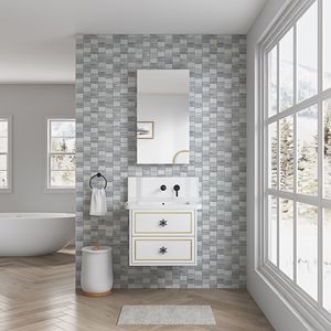 Armadietto da Bagno Senza Cornice 20 L x 36 A con Specchio Smussato, Apertura a Sinistra, Specchio da Superficie 20 L x 36 A - Product Image 2