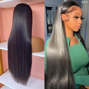 Top Tendance Super Soyeux Lisse Un Donateur Doux Os Cheveux Raides Bundles Extensions de Cheveux Naturels HD Dentelle Perruque Bob Perruque - Product Image 1