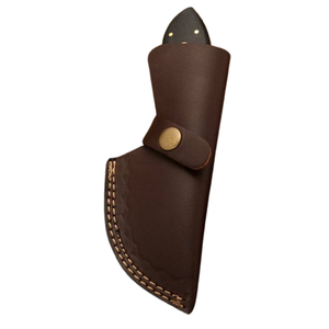 Couteau de chasse à dépecer en acier Damas fait main avec lame à crochet pour éviscérer, lame en pied de mouton, manche en Micarta noir, personnalisable OEM - Product Image 6