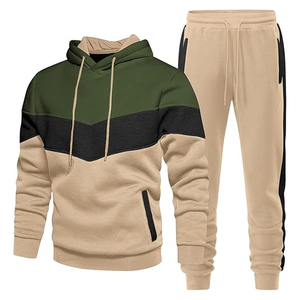 Conjunto Deportivo Informal de Sudadera con Capucha y Pantalones Deportivos de Algodón para Hombre, Ropa Deportiva para Correr, Estilo Cómodo para Uso Diario - Product Image 3