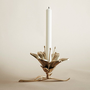 Set of two gold hollow cut-out votive <b>candle</b> <b>holders</b>, available at wholesale prices for decorative tabletop lighting. - Product Image 6