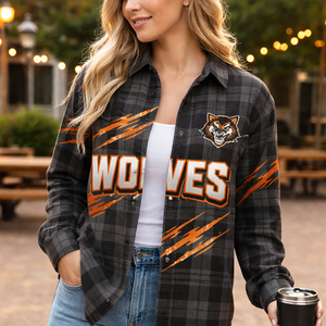 Wholesale Custom <b>Plaid</b> Flannel <b>Shirts</b> for Women - OEM Options by Leading Manufacturer - Product Image 6