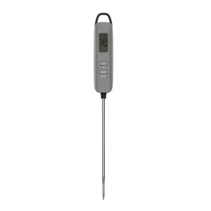 Electronic Digital Stainless Steel Meat Thermometer Cooking Food Kitchen BBQ Water Milk Oil Oven Thermometer