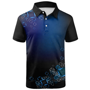 Camiseta ecológica con cuello en V para hombre y mujer, 100%, poliéster, impresión Digital 3D personalizada, tejido de punto estampado por sublimación completa - Product Image 1