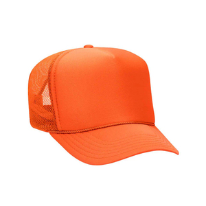 Custom trucker <b>hat</b> with patch logo wholesale bulk adjustable mesh snapback cap - Product Image 4