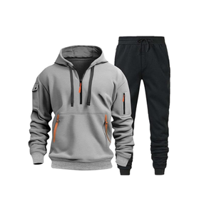 Ensemble de survêtement en molleton personnalisé de haute qualité pour homme, pull décontracté à manches longues, vêtements de sport avec logo personnalisé, survêtement pour homme - Product Image 3