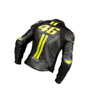 Chaqueta de Motociclista de Cuero Unisex, Nivel 2 CE, de Alta Calidad, con Serigrafía, Manga Larga, Protección de Piel de Vaca para Adultos - Product Image 2