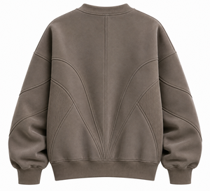 Sweat-shirt d'hiver respirant en molleton à col rond coupe classique personnalisé, streetwear épais unisexe, marque privée OEM - Product Image 2