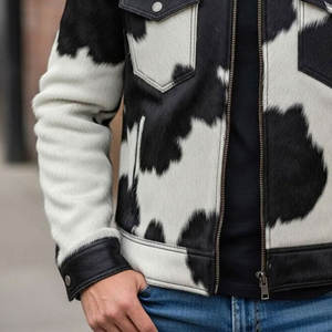 Chaqueta Larga de Cuero Vacuno para Hombre, Estilo Bomber Vintage, Opciones Personalizadas, Chaquetas de Cuero Vacuno a Precio Económico, Chaqueta de Invierno - Product Image 5