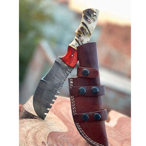 Couteaux de traqueur en acier inoxydable Damas faits à la main, outil d'extérieur, couteaux de traqueur Damas personnalisés, couteau de survie et de camping en plein air - Product Image 2