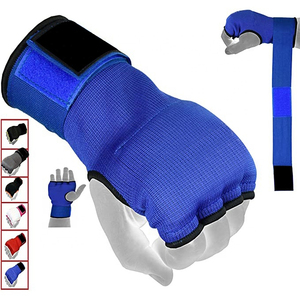 Guantes de Boxeo Personalizados con Almohadilla de Gel Interna y Vendas Elásticas de Ajuste Rápido para Deportes Masculinos, Guantes Interiores de Gel Transpirables - Product Image 1