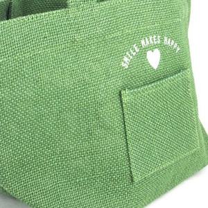 Bolsa de Compras de Yute Verde de Diseño Personalizado, Bolsa Reutilizable Ecológica para Uso Promocional - Product Image 5