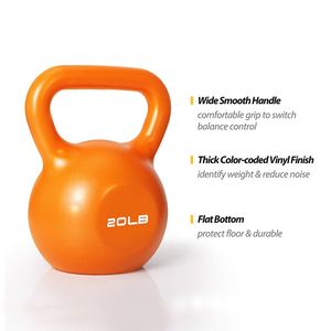 Set de Pesas Rusas (Kettlebells) para Entrenamiento de Fuerza para Mujeres, Recubiertas de Vinilo, para Ejercicios en Casa y Levantamiento de Pesas - Product Image 2