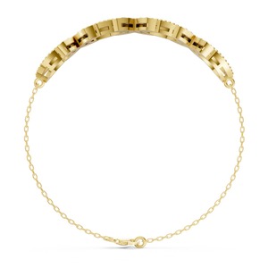 Pulsera de Diamantes con Eslabones Infinitos en Oro Amarillo de 9K, Joyería Fina y Elegante para Mujer, Ideal para Compromiso, Boda o Aniversario - Product Image 3