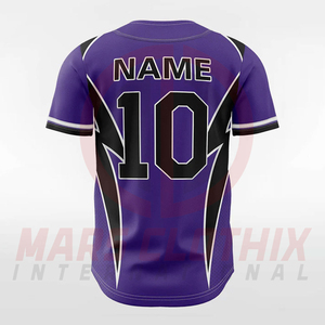 Personalized Round Neck Shorts Sleeve Baseball Shirts With Printed <b>Name</b> 100% Polyester Baseball Jerseys for Unisex - Product Image 3