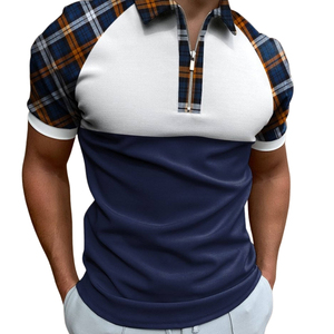Polo à manches courtes rayé pour homme de haute qualité, coton premium, respirant, doux, confortable, léger, coupe classique - Product Image 4