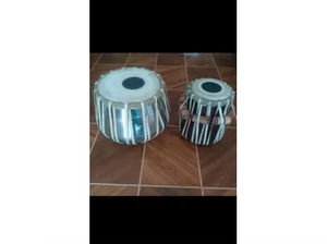 Tabla india artesanal de madera, juego de 2 instrumentos musicales profesionales de 10 y 5 pulgadas para decoración del hogar - Product Image 4