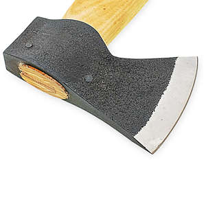 Hacha Tomahawk de Acero Inoxidable con Alto Contenido de Carbono 1095, con Mango de Madera, Herramienta Versátil para Exteriores, para Acampar, Bricolaje y Uso Industrial - Product Image 4