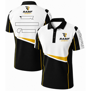เสื้อเชิ้ตผู้ชายแบบเรียบสำหรับทีมแข่งรถ รับผลิตแบบ OEM ODM ขายส่ง ออกแบบตามสั่ง - Product Image 1
