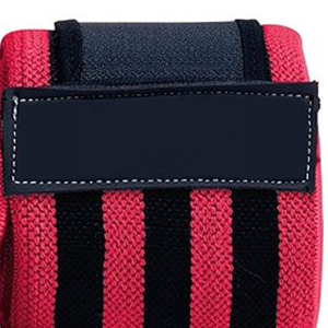 Red Black Striped Wrist Support Nylon Durable Power <b>Training</b> Universal Fit - Product Image 4