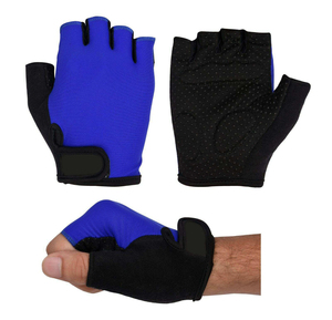 Fabricant OEM, gants de vélo unisexes sans doigts, amortissants, demi-doigts, polyester, qualité supérieure, Pakistan - Product Image 4